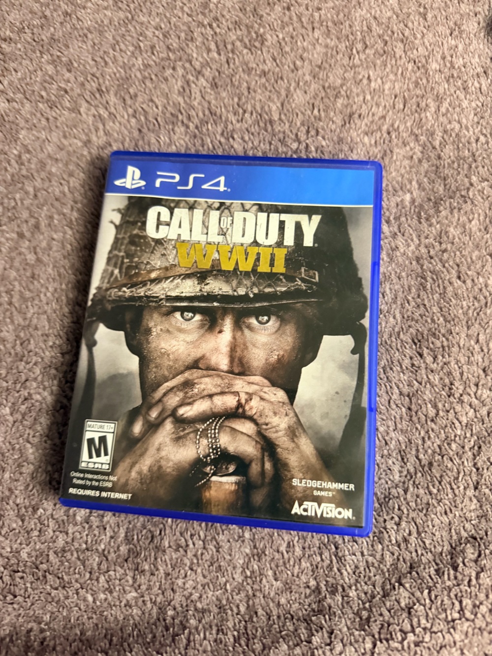Call of Duty WW2 PS4 Game - Blue Case